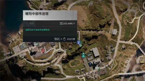 传送塔位置