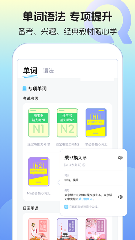 日语词汇与语法学习