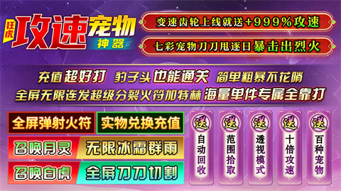 狂虎攻速宠物神器